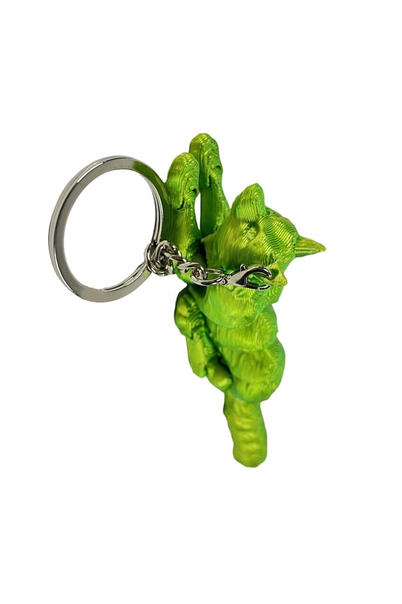 3D Printed Wolf Keychain with Realistic and Multiple Joint Designs Accessory for Animal Lovers and Collectors