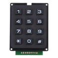 thumbnail image 1 of COOLHOOD 3x4 Matrixes Array 12 Button Keypad Keyboard Module 12 Key Membrane Button Keypad Electric, 1 of 3