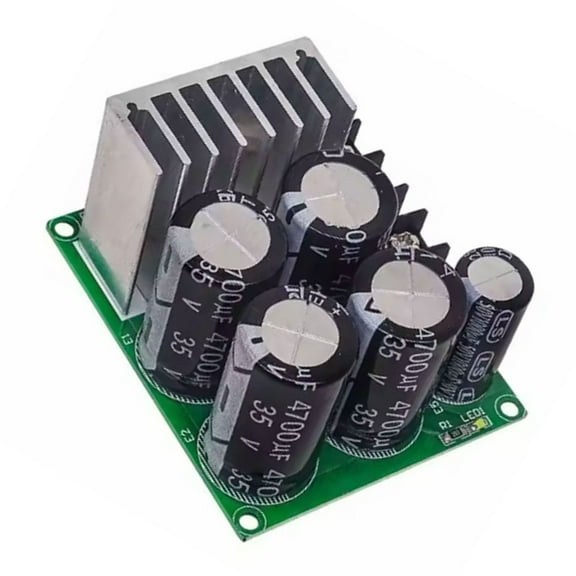 COOLHOOD 4700uF 35V Rectifiers Module with Excellent Filtering Single Power Supply Board for Sound and LED Systems