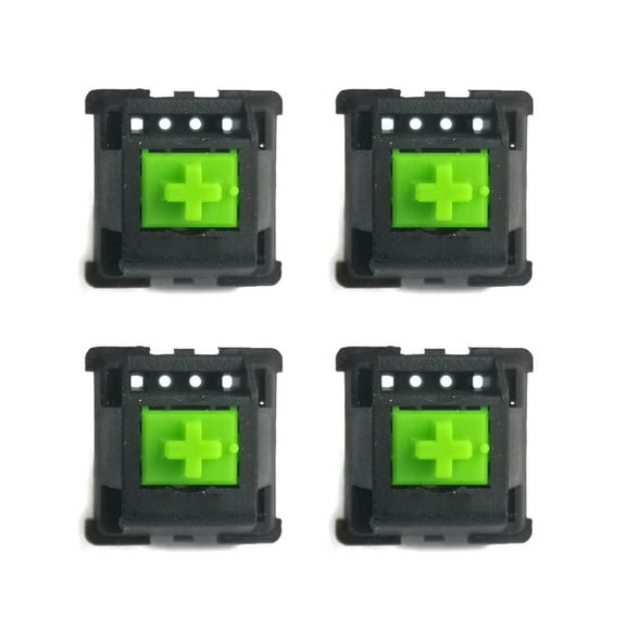 COOLHOOD 4pcs Green RGB Switches 3 Pin for Mechanical Keyboard Switches Green 3 Pin