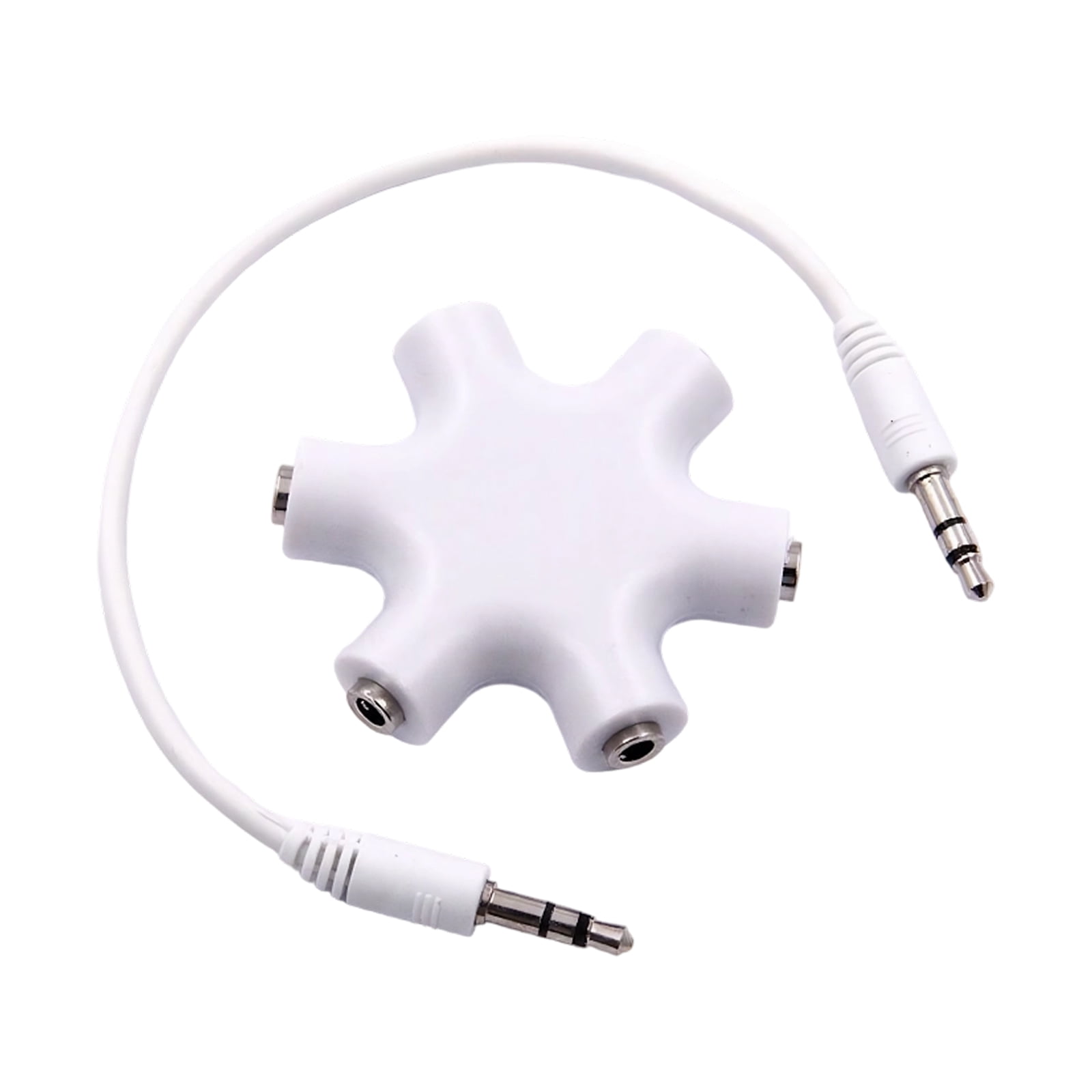 COOLHOOD 5 Port 3.5mm Music Splitter Adapters For Headphones Speakers ...