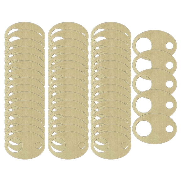COOLHOOD 50 Pcs Wood Thread Drop Embroidery Flosses Chip Organization Stitching Treads Bobbins Board Card for Sewing Storage