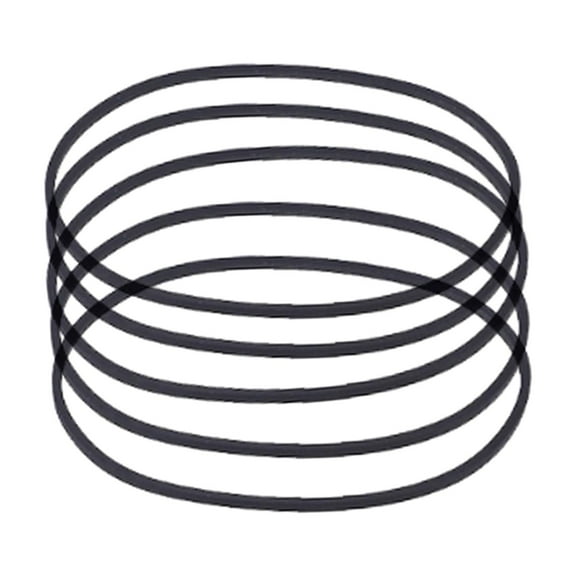 COOLHOOD 5PCS 41-190mm Tape Machine Ruber Belt 1.2mm Width Common Belt for Recorders DVDs Drives
