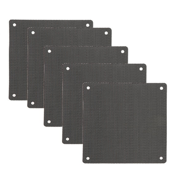 COOLHOOD 5PCS PVC Fan Filter PC for Case Cuttable Computer Mesh 120x120mm Mesh PVC Black