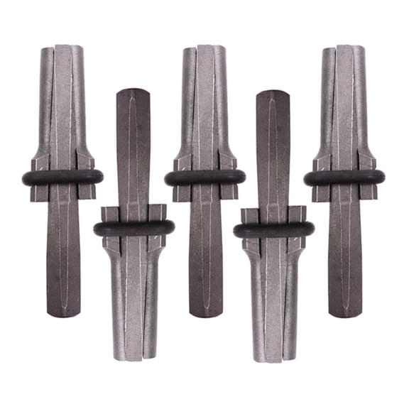 COOLHOOD 5Pcs 16/18mm Stone Splitting Tool Stone Splitters Hand Tool Metal Plug Wedges And Shims Concrete Rock Splitters