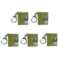 thumbnail image 1 of COOLHOOD 5Pieces Miniature Notebook Keychain Journal With Keyrings For Backpacks Purses Charm Pocket Note Book 35x45mm, 1 of 3