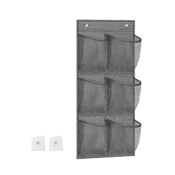 COOLHOOD 6 Pocket Hanging Storage Organizers Practical 6 Compartment Nonwoven Hanging Bag For Organizing Bathroom Necessity