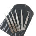 thumbnail image 1 of COOLHOOD 6Piece Stainless Steel Tweezer Set For Precise Tasks Need For Electronics Repair And Jewelry Making, 1 of 6