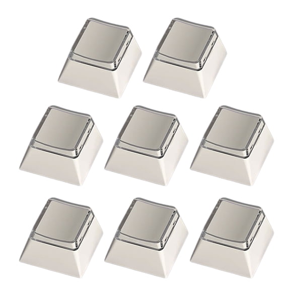 COOLHOOD 8pcs Blanked Keycap Set Original Height for Mechanical Keyboards with Durability PC in Classical Color