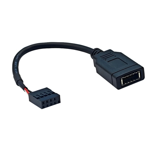 COOLHOOD 9PIN USB To Type E Motherboard Header Conversion Cable With Front Mounted Type C Port For Enhances Connectivities