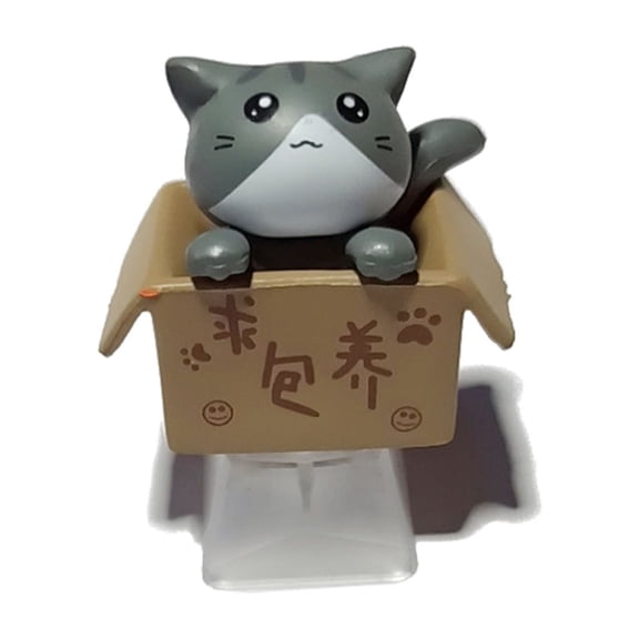 COOLHOOD ABS for Cat Cartoon Anime Keycap Bottom Backlit Keycaps Fit for MX Mechanical Keyboard for Key Childre