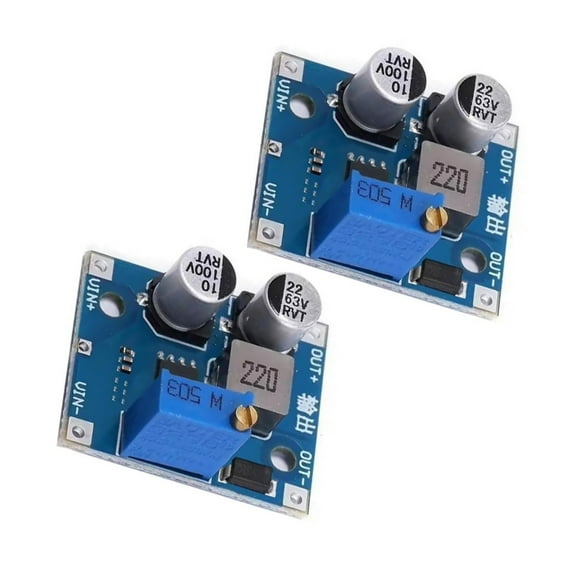 COOLHOOD Adjustable Stepping Down Converters Module 5V-80V Input to 1-62V Output High Efficiency Compact Design for Solar Systems