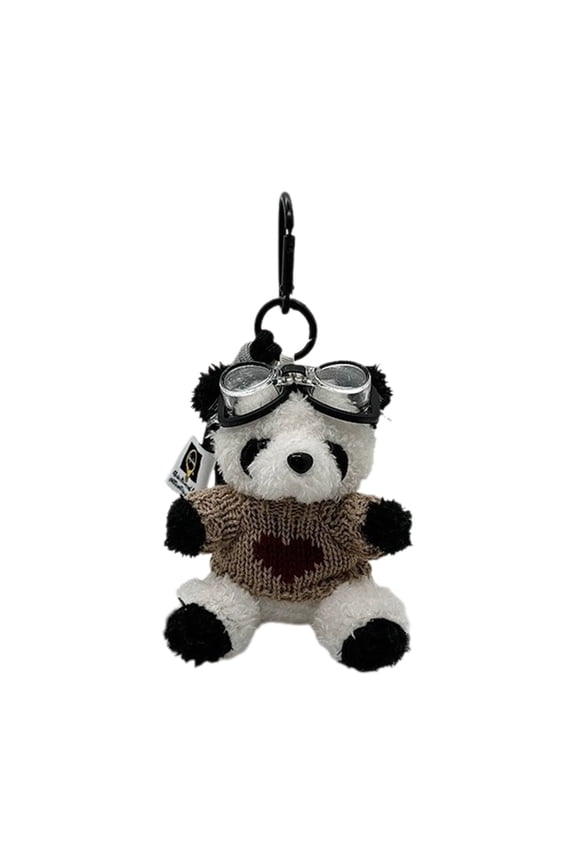 Adorable Bear Keychain Flying Bear Pendant for Bags and Keys Panda Keyring Animal Decor