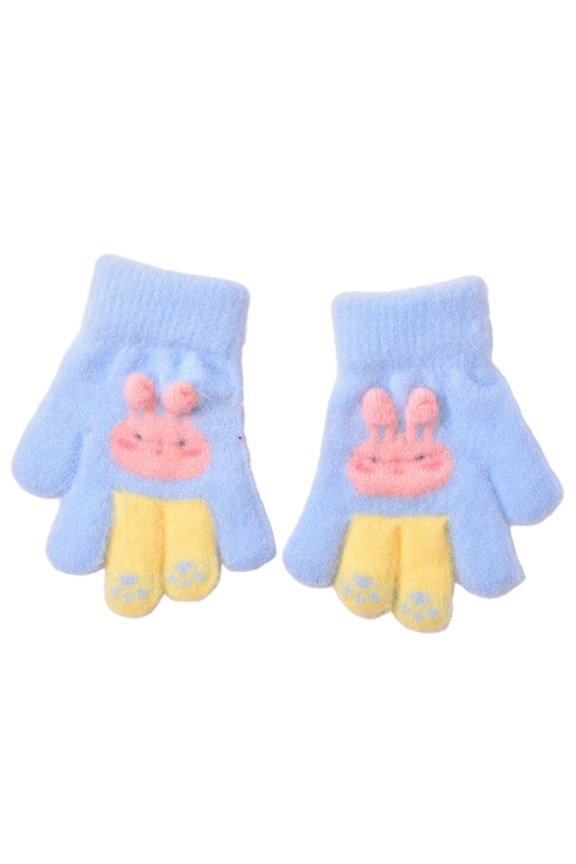 Adorable Rabbits Shaped Gloves For Handwear Easy Winter Essential