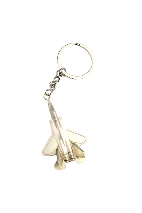 Alloy Craftsmanship Keychain Featuring Detailed J-35A Fighter Plane Design Ideal for Aviation Flight Enthusiasts
