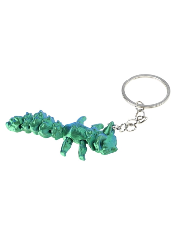 Articulated Foxes Figurine Keychain, 3D Printed Multi Joint Movable Foxes Keychain for Decoration and Play