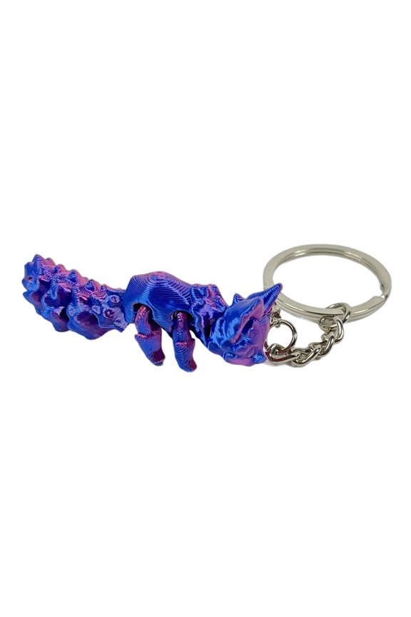 Articulated Foxes Figurine Keychain, 3D Printed Multi Joint Movable Foxes Keychain for Decoration and Play