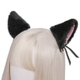 thumbnail image 1 of COOLHOOD Artificial Cats Ear Hair Clip Hairpin with Bows Animal Ear Barrette Costume for Halloween and Cosplay, 1 of 3