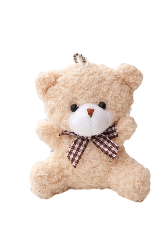 Bear Plush Bear Keychain Bag Ornament Women Handbag Decorations School Student Backpack Lovely Furry Pendant