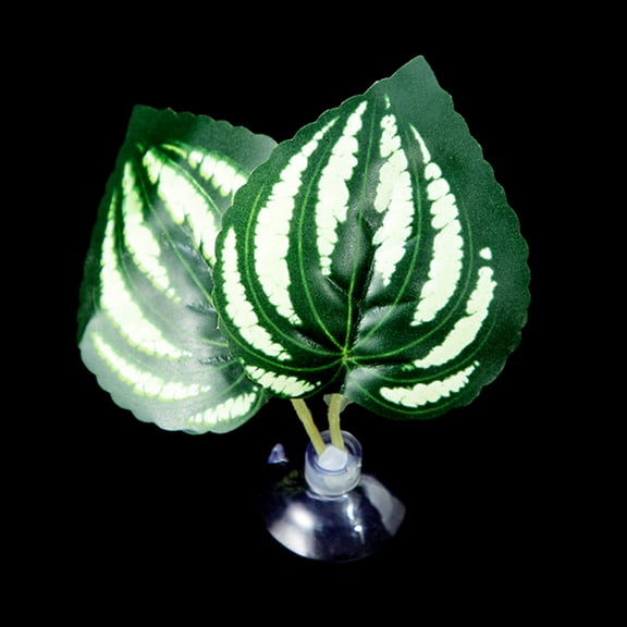 COOLHOOD Bettas Fish Hammock Plant Suction Cup Leaf Bed for Underwater Fish Leaf Resting Pad Spawning Ground for Fishtanks