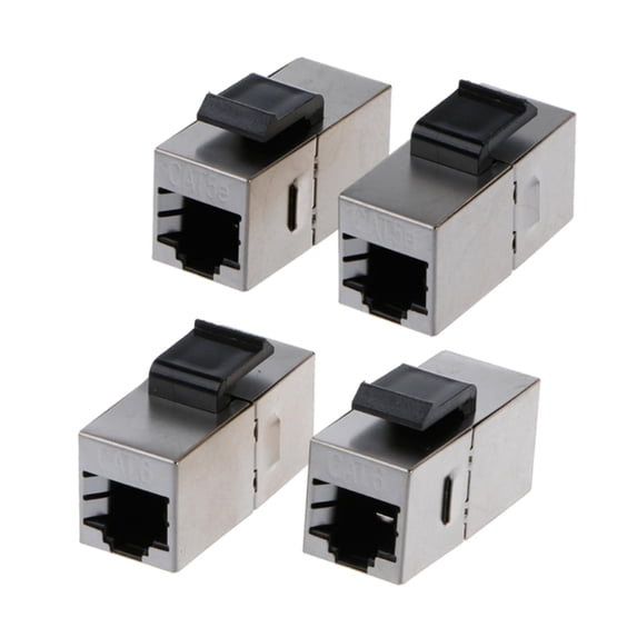 Straight Combination Rj45 COOLHOOD CAT6 Straight Through Module Shielded RJ45 Connector Socket ...