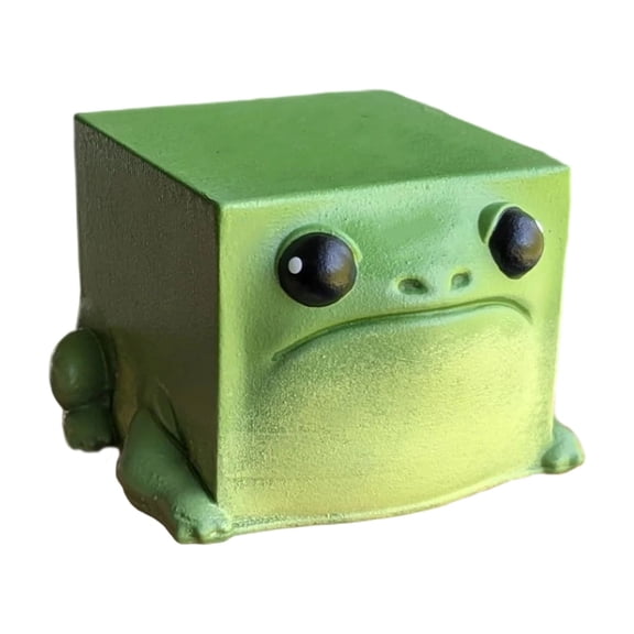 COOLHOOD Cartoon Frogs Sculpture Home Decors Resin Animal Figurine for Home Shelf Display Adult Collection