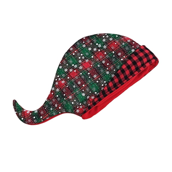 COOLHOOD Christmas Cap Elves Unisex Leprechaun Hat Christmas Photo Props Cheerful Dwarf Baggy Hat Wear