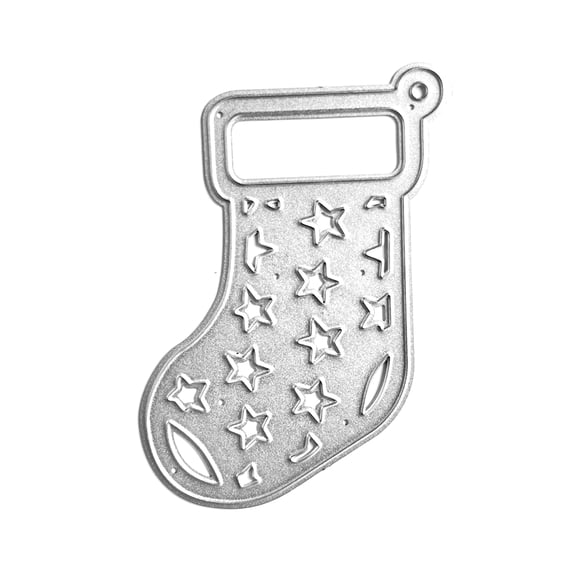 COOLHOOD Christmas Stocking Metal Cutting Dies Scrapbooking Stencil Die Card Embossing Photo Album Template Mold Decor