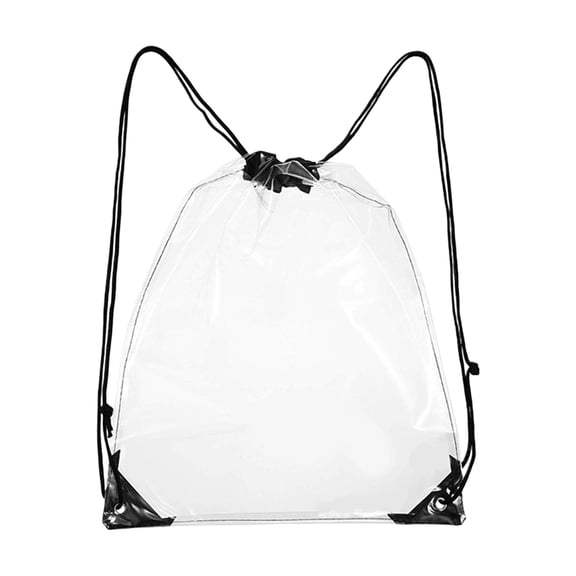 COOLHOOD Clear Backpack Stadium Approve String Cinchs Bag for Gym,Concerts,Clear Bag with Adjustable Strap