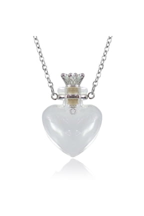 Clear Water Bottle Necklaces Essential oil Keep Openable Make a for Wish Pendant Blood Vial Necklace For Wo