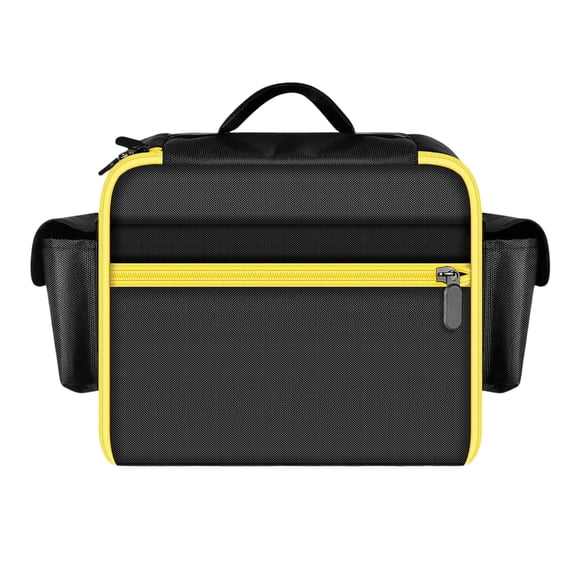 COOLHOOD Compact Cordless Tool Organizers with External Pockets Air Compressor Holder Carry Case for Battery Pack Charging Kits