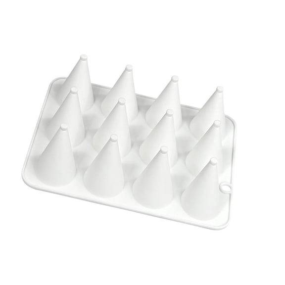COOLHOOD Cone Shape Silicone Baking Tool Mousses Cake Decorating for Making Chocolate, Candy, Candle, Soap Enduring