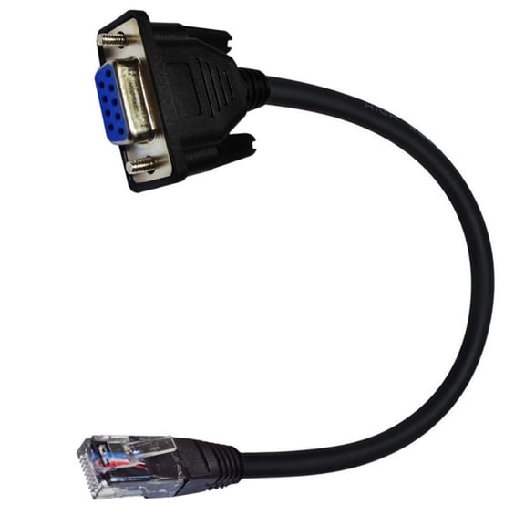 COOLHOOD Consoles Cable 9pin Female SerialRS232Port to RJ45 Male Cat5 Ethernet Cable for Routers &Switching Configuration