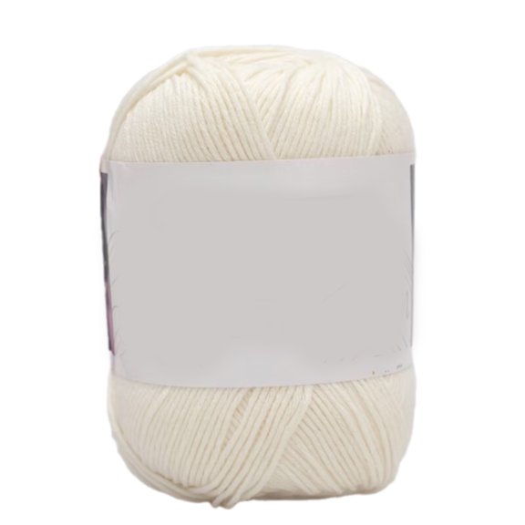 COOLHOOD Cotton Knitted Yarn for Craft Project Cotton Knitting Yarn for Scarf Shawl Making Handwoven Crochet Thread Supply