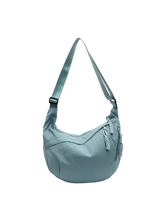 Crescents Bag Small Slings Crossbody Bag with Half Moon Shape Multi Pocket Slings Bag Moon Bags Slouchy Dumpling Bags