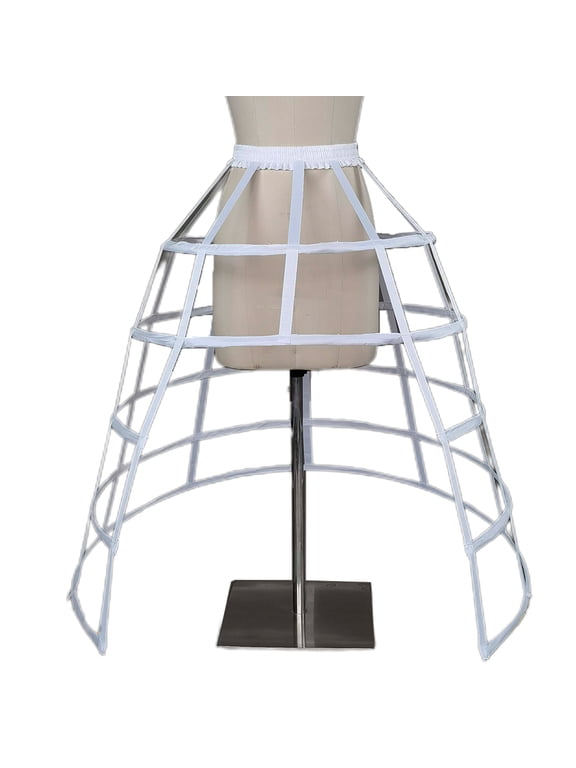 Crinoline Underskirt Petticoat Cage 2/3/4/5 Hoops for Women Girls Bridal Dress Vintage Gown Short Long Hoop Skirt
