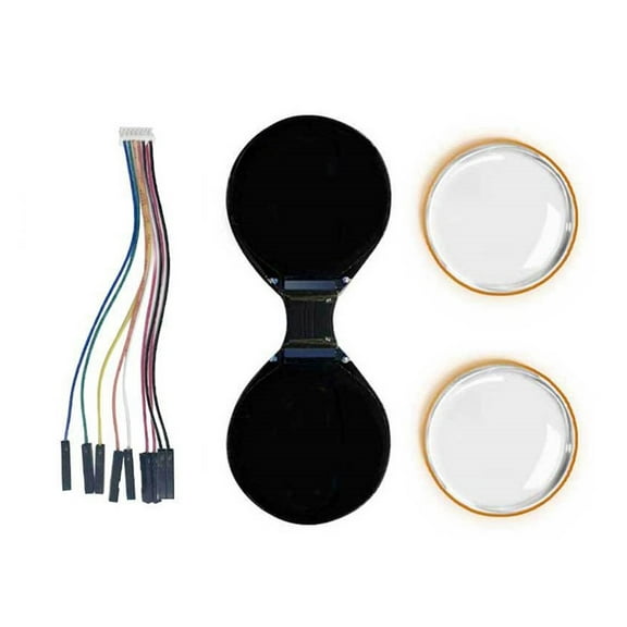 COOLHOOD Double EYE 0.71inch Round LCD Display Screen For Wearables Electronics Double Electronic Eye