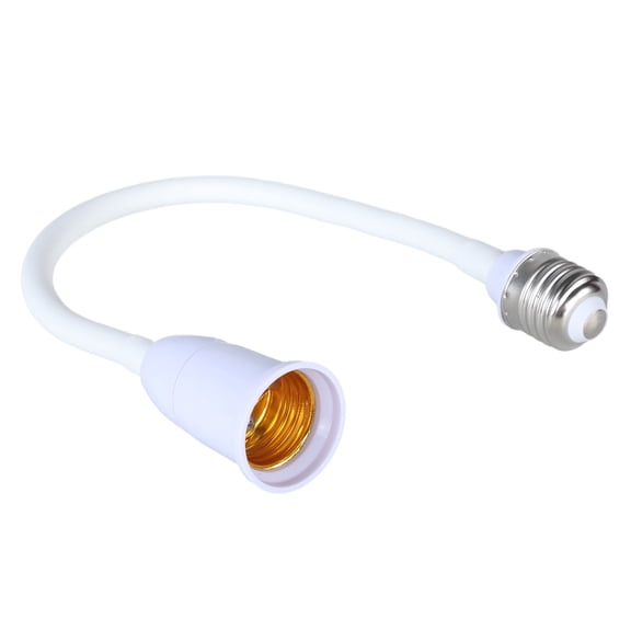 COOLHOOD E27 to E27 Light Bulb Sockets Adapter with Flexible Goosenecks, Adjustable Extender for Home Lighting