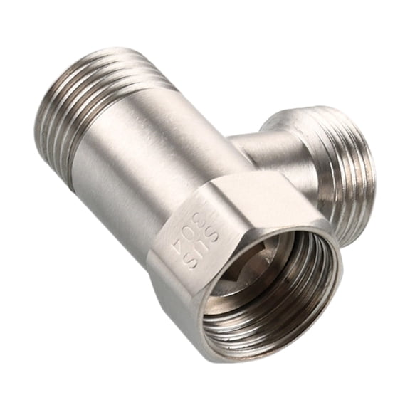 COOLHOOD Easy Installation Leakproof Heavy Duty 3 Way Pipe Fitting Splitter 1 Inlets 2 Outlets Fit for Outdoor Water Distribution