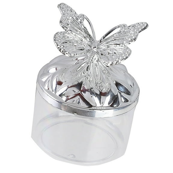 COOLHOOD Elegant Candy Storage Bowl With Metallic Butterfly Accents For Wedding Party Decor And Display