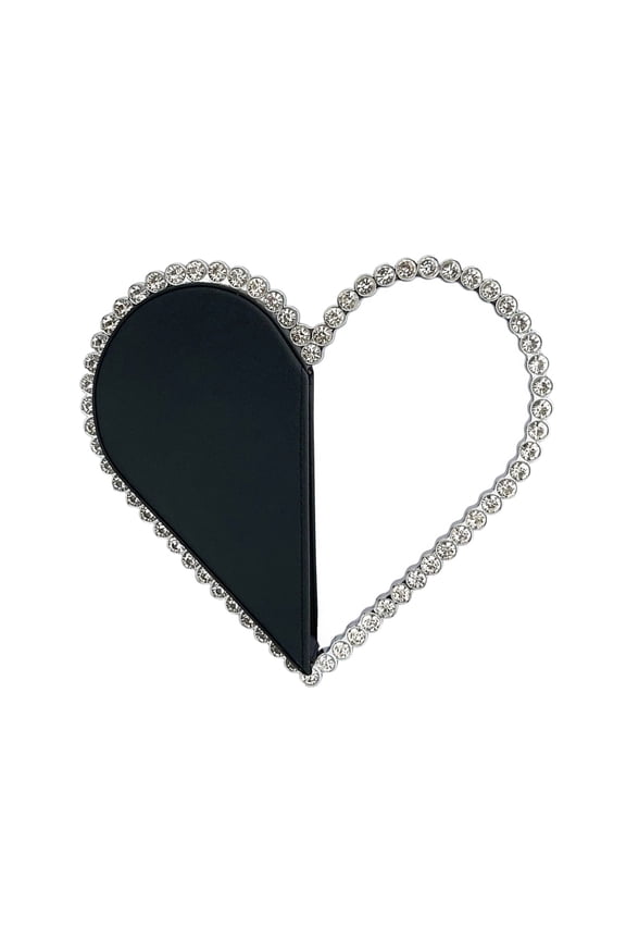 Elegant Heart Shaped Purse With Frame Evening Bag For Wedding Party And Cocktail Event