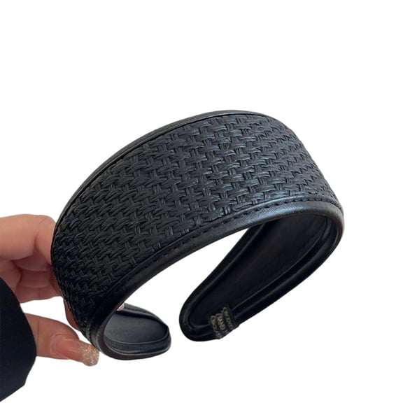 COOLHOOD Fashionable Hair Band Leather Headband Lightweight Hair Styling Accessory Headpiece For Daily Wear & Parties