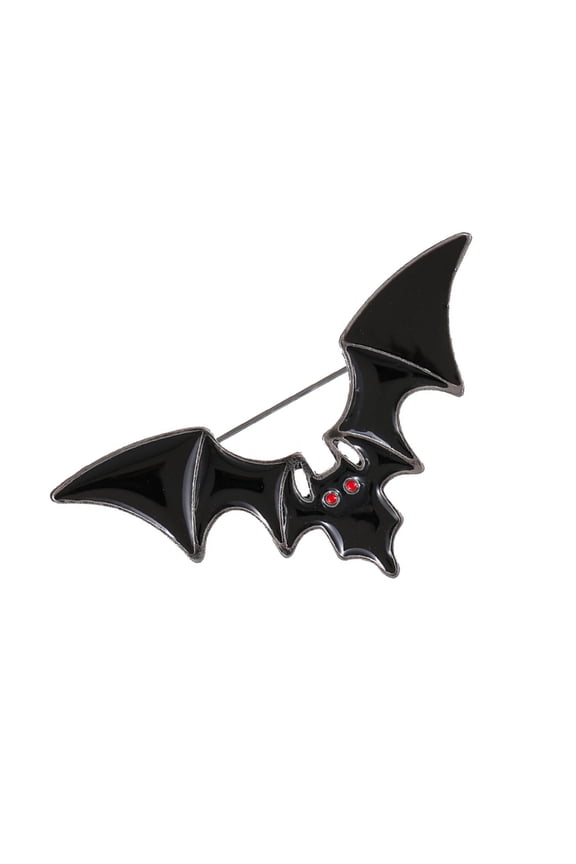 Fashionable Sophisticated Bat Wing Lapel Pin with Dripping Oil Designs Contrast Accessory for Party Supplies Costumes