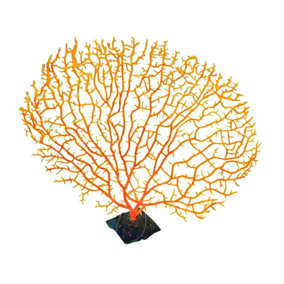 COOLHOOD Faux Artificial Branch Sea Fan Decorations Aquariums Ornament Fish Tanks Landscape