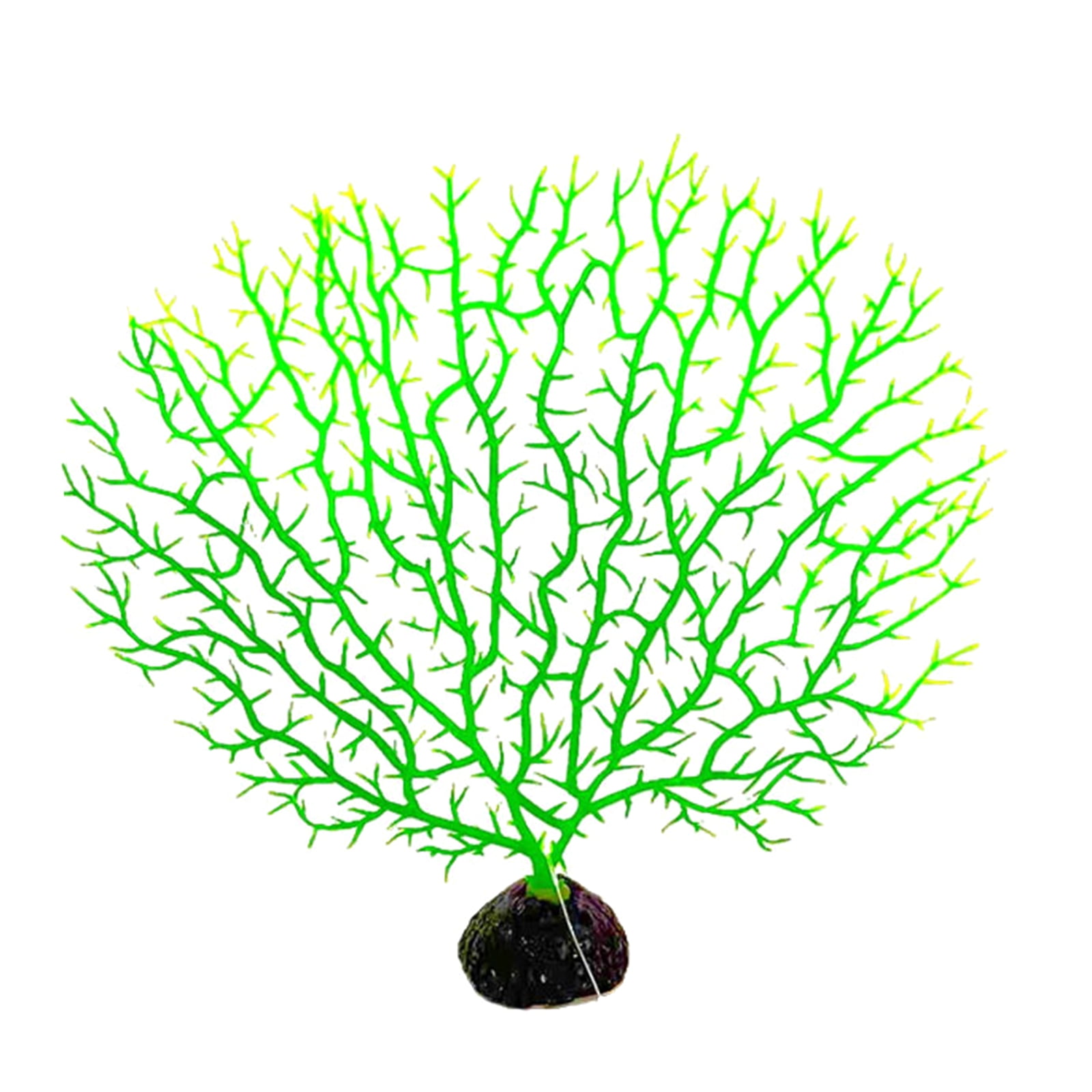 Image showcasing COOLHOOD Faux Artificial Branch Sea Fan Decorations Aquariums Ornament ...