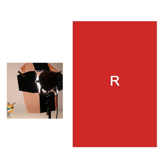 COOLHOOD Filter Paper Photo Gels Stage Lighting Red for Head Light Flashlight Studio Dark Red/Blue/Green/Red/Yellow/White