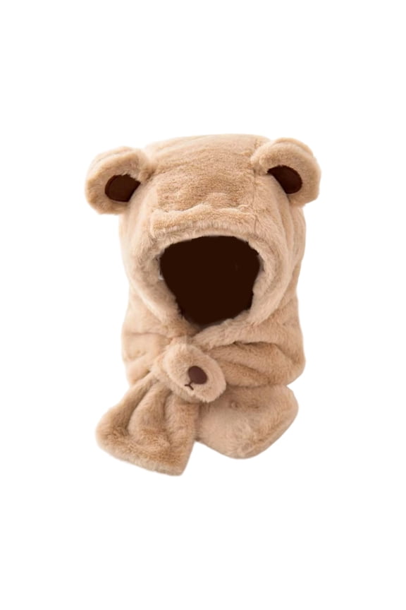 Fleece Hat and Scarf Set for with Ear Covers Warm Winter Accessory for Toddler Boys Girls