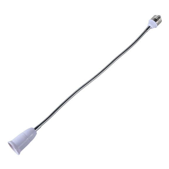 COOLHOOD Flexible Goosenecks Light Socket Extender, E27 to E27 Adjustable Lamp Holder Adapter for Home Lighting