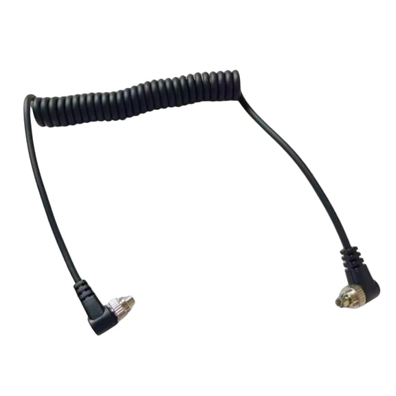 COOLHOOD Flexible Spring PC Flashing Syncing Cord For PC To PC Flashing Triggering With Threaded Locking Mechanism and AntiCorros
