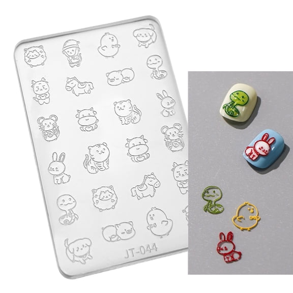 COOLHOOD Flower Art Silicone Mold 3D Butterfly Embossing Gel Print Stencil Carving Template Tool for Art Decor